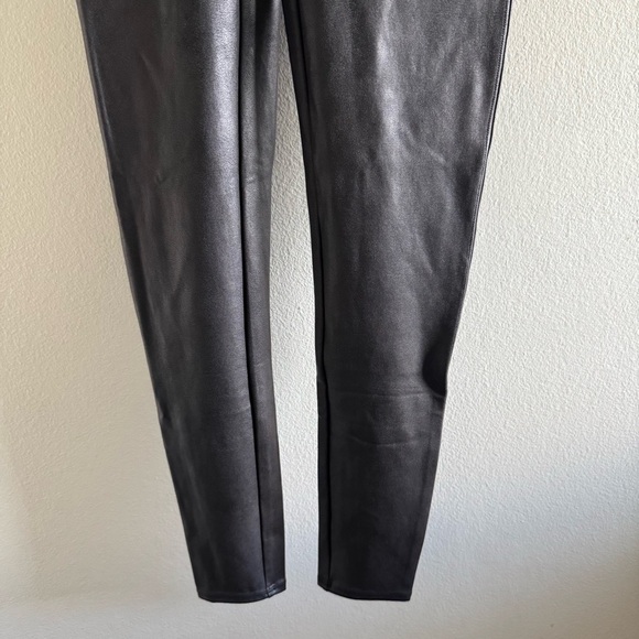 NWT Spanx Black Faux Leather High-Waisted Leggings size Large - Picture 4 of 11